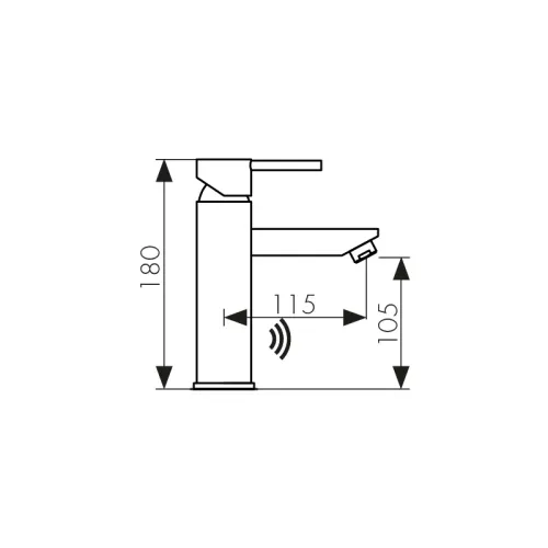 38211 Смеситель KAISER Sensor для раковины