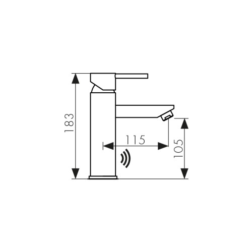 38311 Смеситель KAISER Sensor для раковины