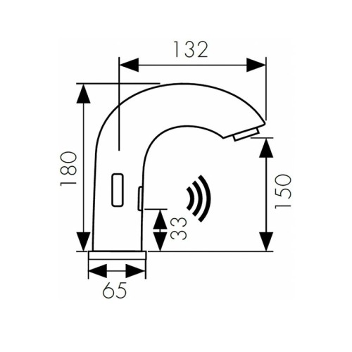 38421 Смеситель KAISER Sensor для раковины