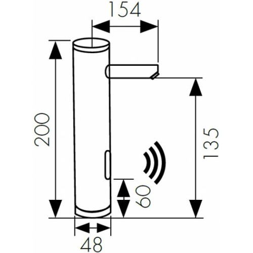 38511 Смеситель KAISER Sensor для раковины