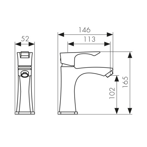 51011 Смеситель KAISER Boss для раковины