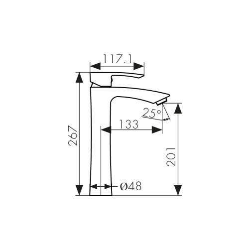 67033 Смеситель KAISER Aurora для раковины