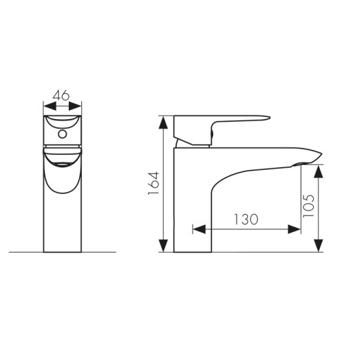 74211 Смеситель KAISER Sena для раковины