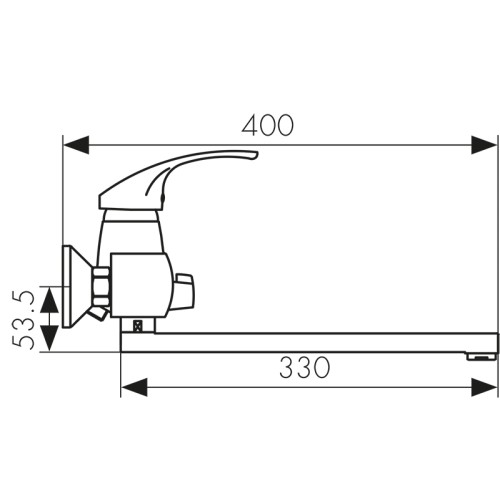 16055B Смеситель KAISER Classic для ванны