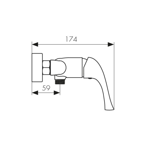 48077 Смеситель KAISER Comba для душа