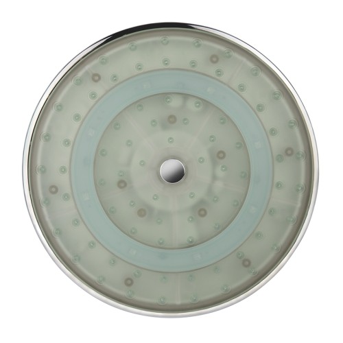 L-012 LED Душевая лейка KAISER стационарная с LED-подстветкой, Ø200 мм