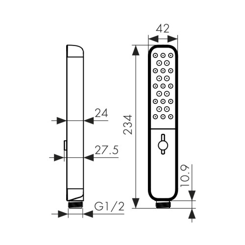 SH-110 Душевая лейка KAISER 4-х режимная