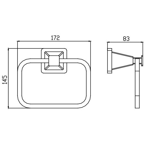 KH-1031 Держатель полотенца KAISER