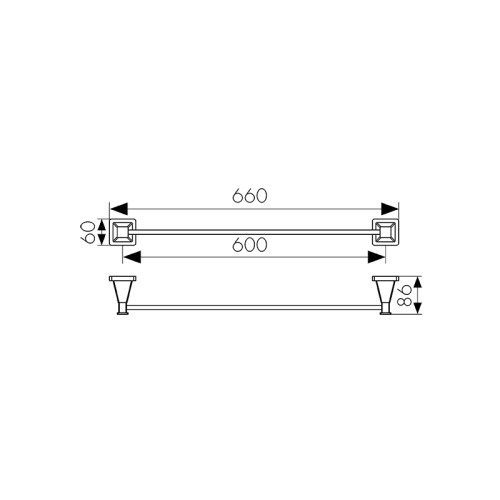 KH-1037 Держатель полотенца KAISER
