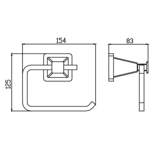 KH-1131 Держатель туалетной бумаги KAISER
