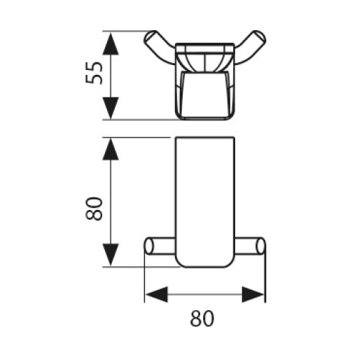 KH-1502 Крючок двойной KAISER