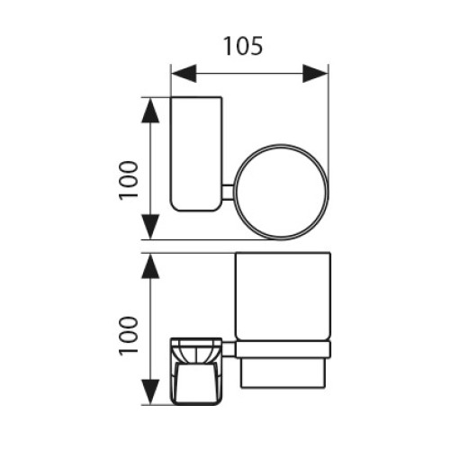 KH-1505 Держатель стакана KAISER