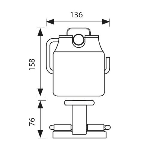 KH-1700 Держатель туалетной бумаги KAISER