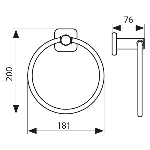 KH-1701 Держатель полотенца KAISER