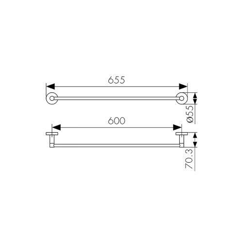 KH-2007 Держатель полотенца KAISER