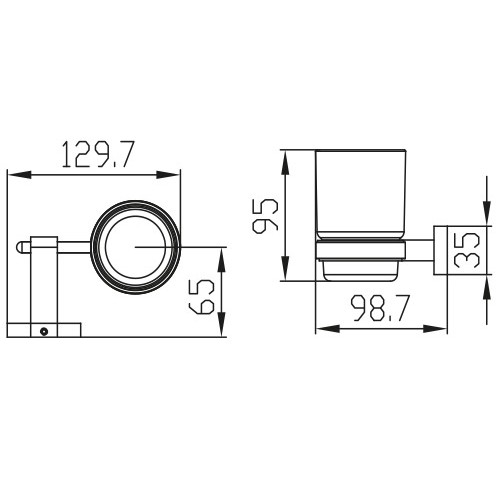 KH-2015 Держатель стакана KAISER