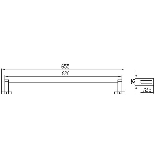 KH-2017 Держатель полотенца KAISER
