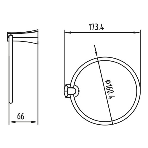 KH-2021 Держатель полотенца KAISER