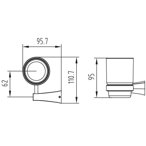 KH-2025 Держатель стакана KAISER