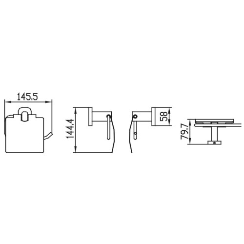 KH-2040 Держатель туалетной бумаги KAISER
