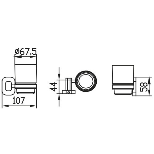 KH-2045 Держатель стакана KAISER
