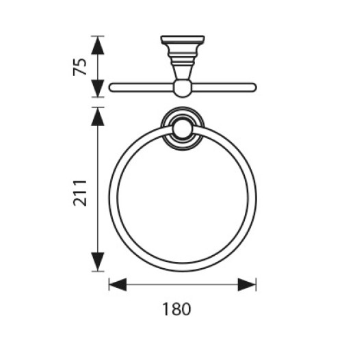 KH-2201 Держатель полотенца KAISER