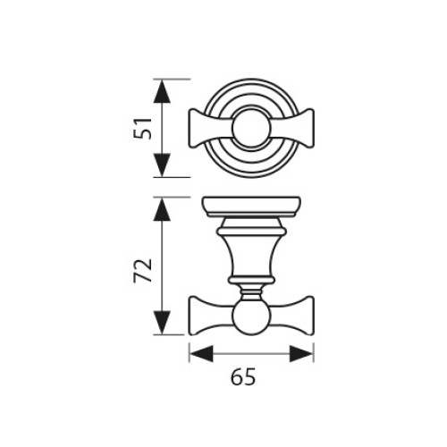 KH-2202 Крючок двойной KAISER
