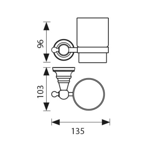 KH-2205 Держатель стакана KAISER