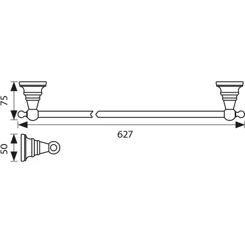 KH-2207 Держатель полотенца KAISER