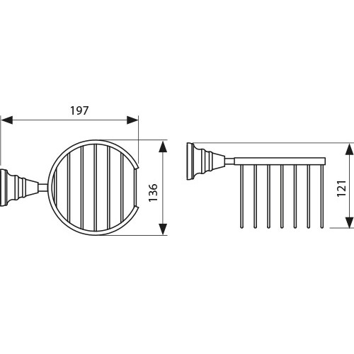 KH-2212 Держатель для освежителя воздуха настенный KAISER