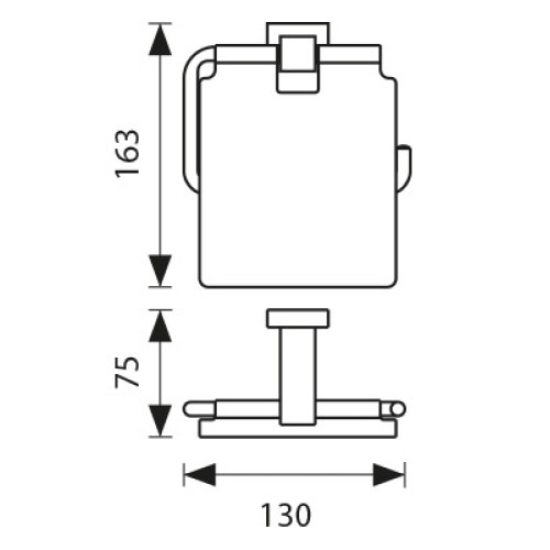 KH-2300 Держатель туалетной бумаги KAISER