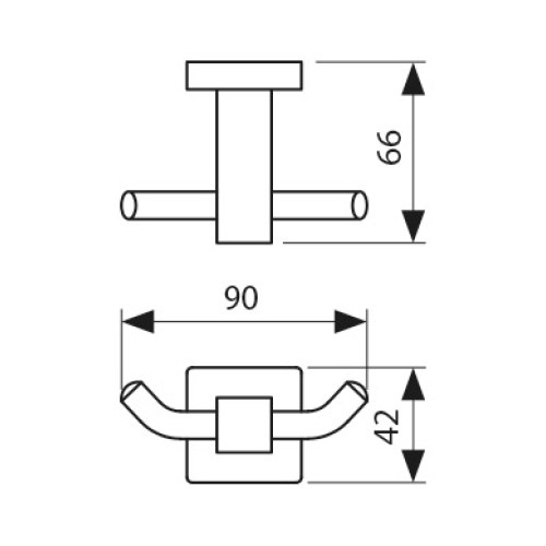 KH-2302 Крючок двойной KAISER