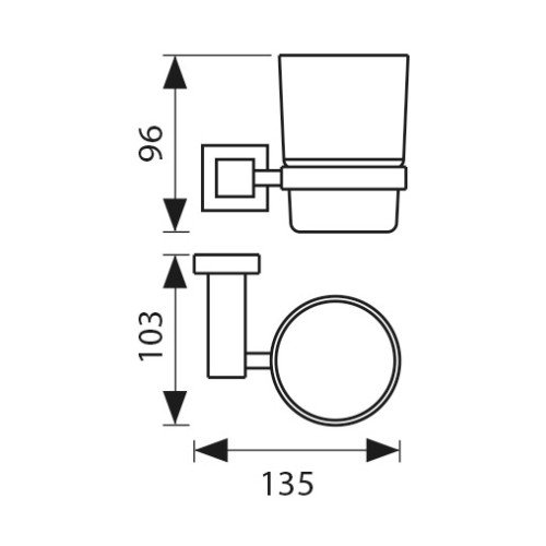 KH-2305 Держатель стакана KAISER