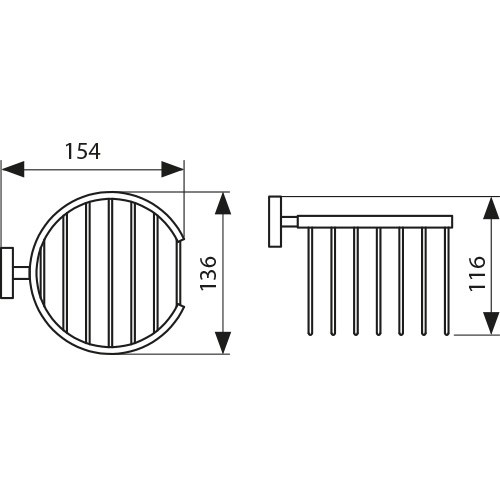 KH-2312 Держатель для освежителя воздуха настенный KAISER