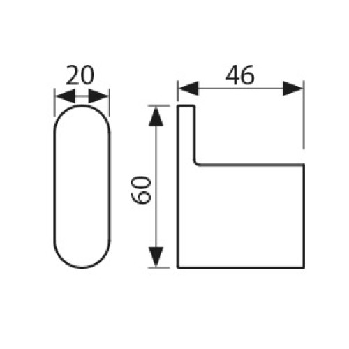 KH-2702 Крючок одинарный KAISER