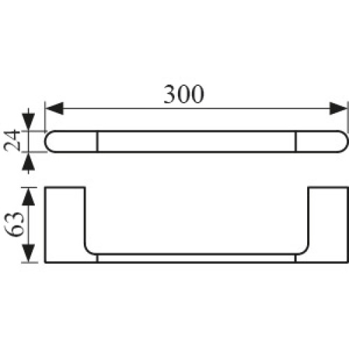 KH-2721 Держатель полотенца KAISER