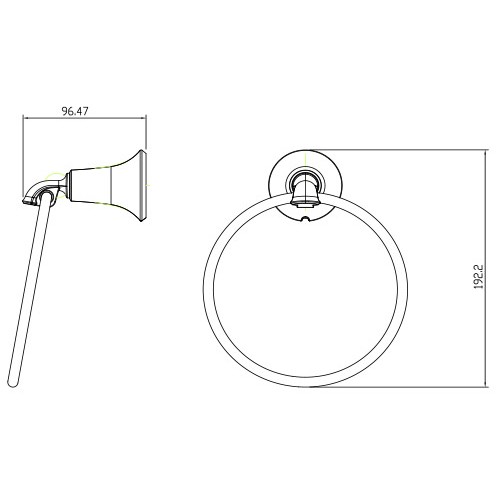 KH-4001 Держатель полотенца KAISER