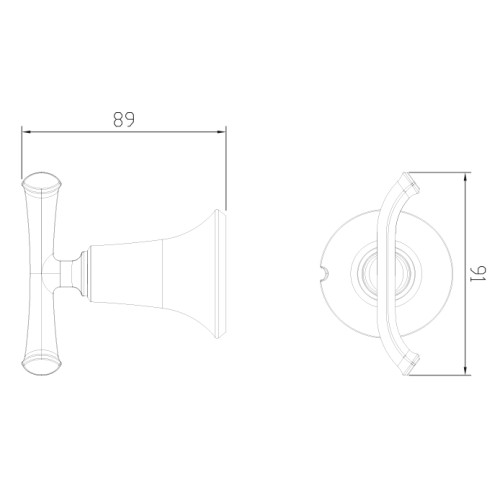 KH-4002 Крючок двойной KAISER
