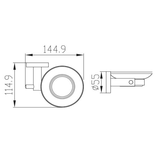 KH-4103 Держатель мыльницы KAISER