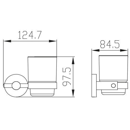 KH-4105 Держатель стакана KAISER
