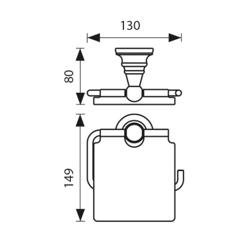 KH-4200 Держатель туалетной бумаги KAISER