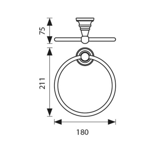 KH-4201 Держатель полотенца KAISER