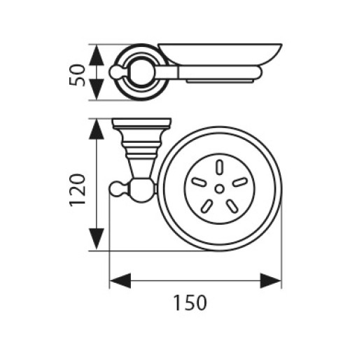 KH-4203 Мыльница KAISER