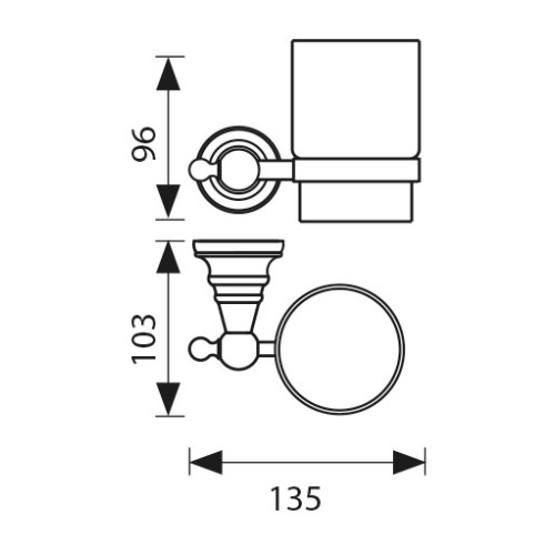 KH-4205 Держатель стакана KAISER
