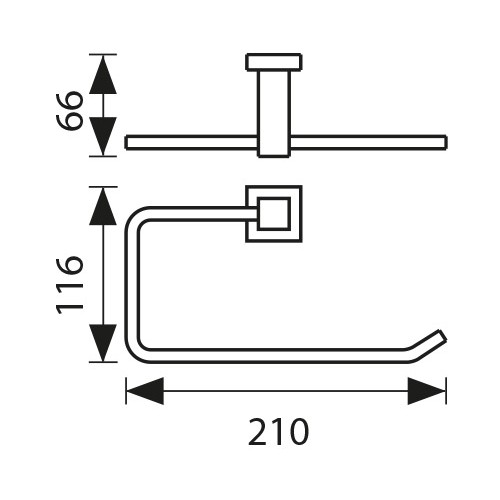 KH-4301 Держатель полотенца KAISER