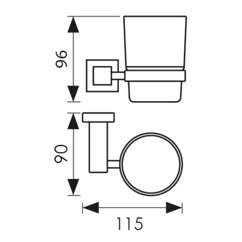 KH-4305 Держатель стакана KAISER