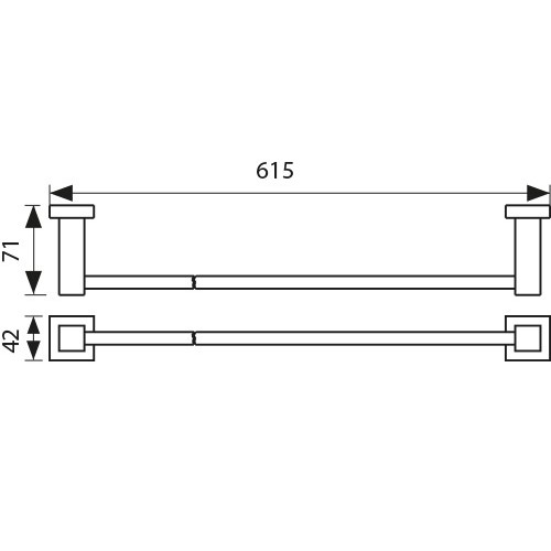 KH-4307 Держатель полотенца KAISER