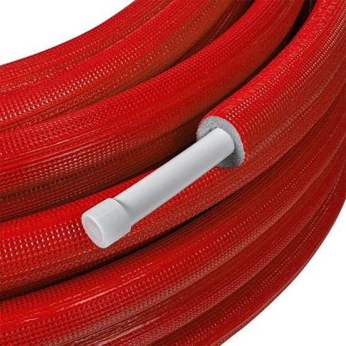 Труба металлопластиковая STOUT в теплоизоляции 32х3,0 (бухта 50 м) (красная)