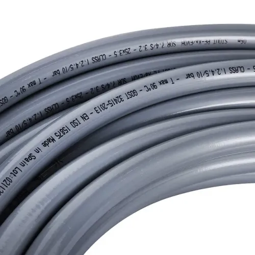 PEX-a труба STOUT SPX 25х3,5 (бухта 30 метров) из сшитого полиэтилена с кислородным слоем, серая PEX-a труба STOUT SPX 25х3,5 (бухта 30 метров) из сшитого полиэтилена с кислородным слоем, серая