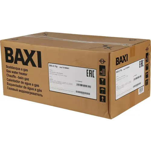 Водонагреватель газовый проточный BAXI SIG-2 11 p, 7219086